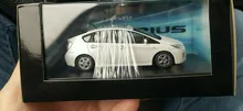 1/43 Toyota Prius blanco perla juguete en miniatura moldeado a presión regalo