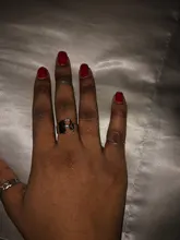 Anillo con apertura ajustable iniciales del nombre para mujer, ancho hueco, grueso, letras de A-Z, 3 colores, Metal, alfabeto, fiesta, joyería