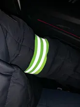 Bandas reflectantes elásticas para brazo, pierna y correa de tobillo, reflectante de seguridad, cintas de correa para correr por la noche, caminar y ciclismo, 2 uds.