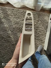 Original mano izquierda coche LHD para BMW serie 5 F10 F11 gris Beige negro Interior del coche Interior Panel de manija de puerta cubierta embellecedora de tirar