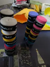 Cinta de sudar antideslizante para Tenis, accesorio Original con empuñadura seca para raqueta de Tenis, 10 Uds.