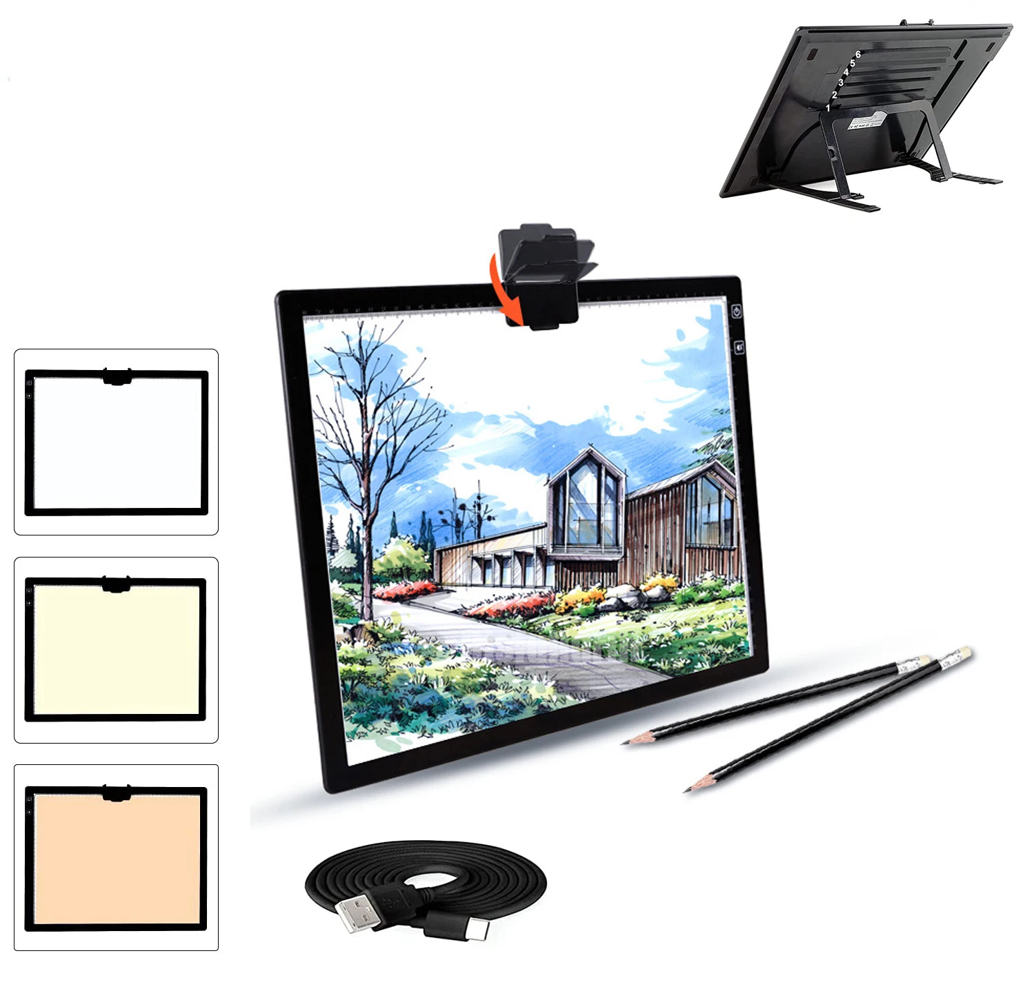 2022 A3 Six Level Dimmable LED Light Pad for Diamond Painting Adjustable Brightness with Removable Stand, Storage Box Container
2022 A3 Six Level Dimmable LED Light Pad for Diamond Painting Adjustable Brightness with Removable Stand, Storage Box Container