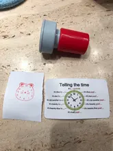 Herramientas de enseñanza para niños, sello de reloj de estilo múltiple para escuela primaria, 1 unidad