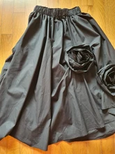 Wrinkled Skirt Women Irregular Fashion EAM Spring Waist High-Elastic Tide Autumn Flower-Decoration