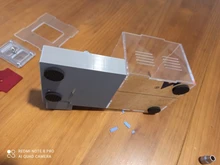 Granja de hormigas de gran tamaño, nido plano con tubos de prueba y visera solar, matriz de impresión 3D, suministros de insectos