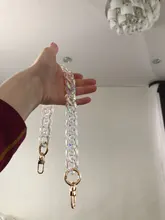 Resin Chain Accessory-Parts Handbag Luxury Strap Acrylic Transparent Shoulder Woman New-Fashion