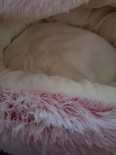 Cama de felpa redonda para mascotas nido de gato semicerrado para Comodidad para dormir profunda en invierno, cama para gatos, pequeña esterilla, cesta, perrera suave, novedad