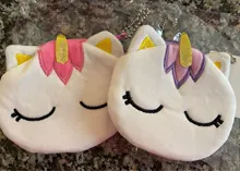 FUDEAM-monedero con dibujos de unicornios para mujer, Mini monedero con cremallera ovalada, con Cable USB, para niños y niñas