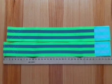 Bandas reflectantes elásticas para brazo, pierna y correa de tobillo, reflectante de seguridad, cintas de correa para correr por la noche, caminar y ciclismo, 2 uds.