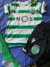 Kit para niños 20 21 Sporting Lisboa corriendo 2020 camisetas 2021 Lisboa T camisa casa camiseta y corto