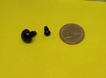 Ojos de seguridad para osos de felpa, ojos de plástico para peluche 100 unidades con ojos de muñecas de 6mm/8mm/9mm/10mm/12mm