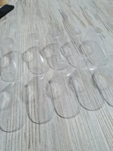 Patucos de plástico transparente para bebé, 10 Uds., zapatos para bebé, calcetines, muestra de pies, medias botas, zapatos transparentes de PVC