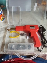 Soldadores de plástico de 50W, herramientas de garaje, grapadora caliente, máquina de reparación de parachoques de coche, herramienta de soldadura