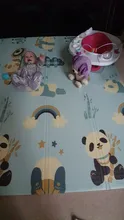 Alfombra plegable para juegos de bebés, estera de rompecabezas Xpe, alfombra educativa para niños, almohadilla de escalada de doble cara, alfombra para niños, juguetes de juegos