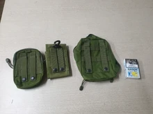 Molle-Bolsa de caza para exteriores, accesorios, riñonera, herramientas de supervivencia, Kits médicos portátiles para cinturones tácticos, mochila de hombro