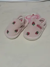 Zapatillas de abrigo de piel polar para niños y niñas, calzado informal antideslizante para interiores, con dibujo de fruta, otoño e invierno, 2020