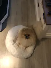 Cama de perro suave juguetes de peluche Donut sátiro ronda perro perrera Ultra lavables suaves perro gato cojín de cama de sofá cálido Venta caliente