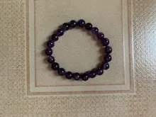 Pulsera con abalorios de amatista púrpura para hombre y mujer, cuentas de piedra Natural de 6mm/8mm/10mm, regalos de joyería