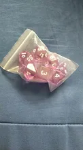 Dice Polyhedron DND IMDG Rpg-Game Transparent-Color Digital Creative 7pcs/Set with Bag