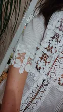 Blusa holgada informal de manga larga para verano y otoño, camisa de encaje color blanco para mujer, de talla grande, 2020
