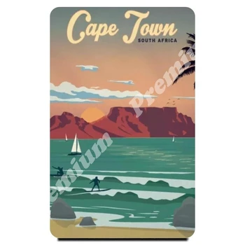 

South Africa souvenir magnet vintage tourist poster