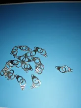15 Uds Charms esposas Freedom 30x10mm ajuste para hacer colgantes antiguos, color plata tibetana Vintage, joyería artesanal DIY