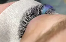 HBZGTLAD-pestañas postizas de colores individuales, pestañas postizas con degradado de agua púrpura + azul verde, 8-15mm, novedad