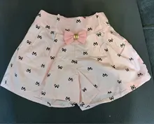Pantalones cortos de princesa con lazo para niñas, moda para chicas, ropa de flores, verano, 2020