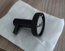 Bathroom-Hardware Clothes-Hook Single-Robe-Hook Wall-Mounted Stainless-Steel Black