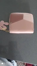 Cartera de cuero con diseño geométrico de lujo para mujer, monedero de Cremallera larga con diseño de borla, monedero femenino