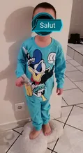 Pijama Mickey para chico s conjuntos de pijama para niños chico conjunto de manga larga de bebé niño de algodón de dibujos animados minnie chica ropa de dormir