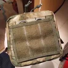 Bolsa de caza al aire libre, gancho y bucle, deportes tácticos, militar, Molle, nailon, soporte para Walkie Talkie, bolsa para revistas, gancho y bucle