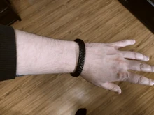 ZOSHI-pulsera de cuero trenzado Punk para hombre, brazalete de acero inoxidable, cierre magnético, color negro y rojo