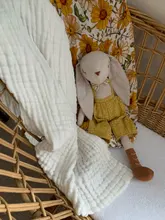 Mantas de 6 capas para bebé, edredón de muselina para recién nacido, ropa de cama para bebé, manta personalizada, ropa de cama para bebé