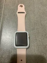 Para carcasa de reloj Apple 40mm 44mm Watch cuero, iWatch 42mm 38mm accesorio de silicona Protector de parachoques Apple watch Serie 3 4 5 se 6