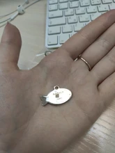 Collar con colgante de acero inoxidable para gato, etiqueta de identificación personalizada para gato, accesorios para mascotas, forma de pez