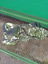 Gorro de pesca al exterior de ala ancha hombre transpirable de malla de pesca Cap playa sombreros de camuflaje sol UV sombra de protección sombrero