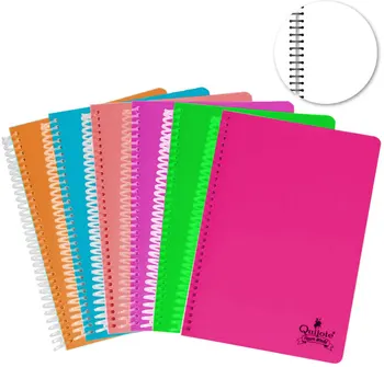 Quixote Paper World Notebook wire helix, Leaves smooth, plastic cap, 80 Leaves, 90 grams, a5 and A4, for Use School, Office
Quixote Paper World Notebook wire helix, Leaves smooth, plastic cap, 80 Leaves, 90 grams, a5 and A4, for Use School, Office