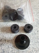 Soporte de platillo de 25mm, arandela de fieltro + 2 uds. De repuesto para Kit de batería estantería, 8 Uds.
