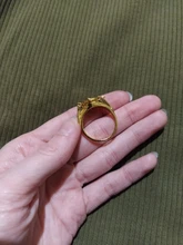 MQCHUN-anillos de Flash para hombres y mujeres, joyería de película de Color dorado, anillo (se puede abrir)