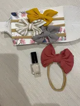 Warmom bebé niñas Bowknot diadema de nailon recién nacido elástica dulces sombreros de Color de pelo anillo niño niños pelo regalo de anillo