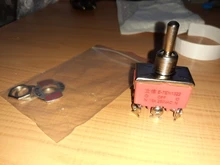 Miniature Switch-Cap Toggle-Switches Waterproof 15A/250V E-TEN1322 1PCS Orange On-Off-On