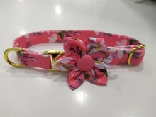 Collar de moda para perro con impresión personalizada, de nailon, collares para mascotas personalizadas, collares para cachorros y gatos con etiqueta de identificación grabada, accesorios para perros