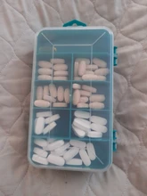 Nuevo 13 redes transparente portátil tornillos caja de almacenamiento doble-lado multifuncional de almacenamiento de plástico herramienta