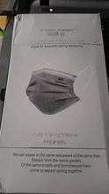 Mascarilla de 5 capas FFP2 KN95, Máscara protectora gris, antipolvo, anticontaminación, Fpp2, aprobada por la CE
