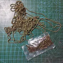 Lote de 100 unidades de 200, 1,5, 2,0 y 2,4mm, cuentas de bolas, conectores de cadena, cierres, accesorios de cadenas de joyería Diy, suministros para collar