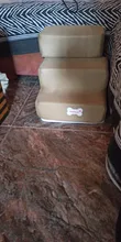 Escalera antideslizante extraíble de 3 escalones para perros y gatos pequeños, escalera de cama desmontable de 35x30x30cm