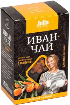 Tea Ivan Chaykin from the series Julia Vysotskaya "Ivan-tea with sea buckthorn", leaf, 50 gr
Tea Ivan Chaykin from the series Julia Vysotskaya "Ivan-tea with sea buckthorn", leaf, 50 gr