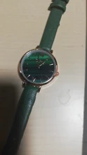 Gaiety Tpp-Reloj de pulsera para mujer, con esfera verde, con taladro de agua, joyería femenina, informal, de cuarzo negro