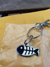 Collar con colgante de acero inoxidable para gato, etiqueta de identificación personalizada para gato, accesorios para mascotas, forma de pez